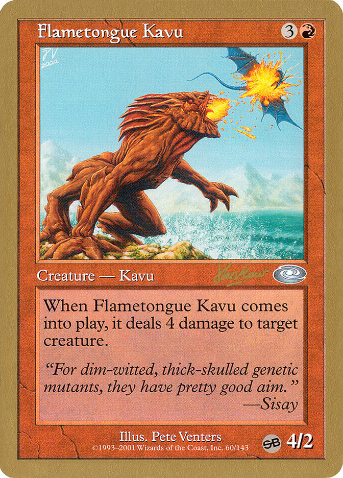 Flametongue Kavu (Sim Han How) (SB) [World Championship Decks 2002] | Gear Gaming Bentonville