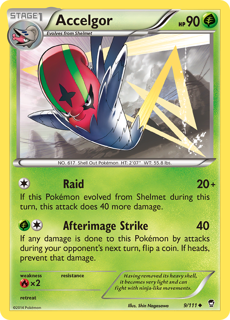 Accelgor (9/111) [XY: Furious Fists] | Gear Gaming Bentonville