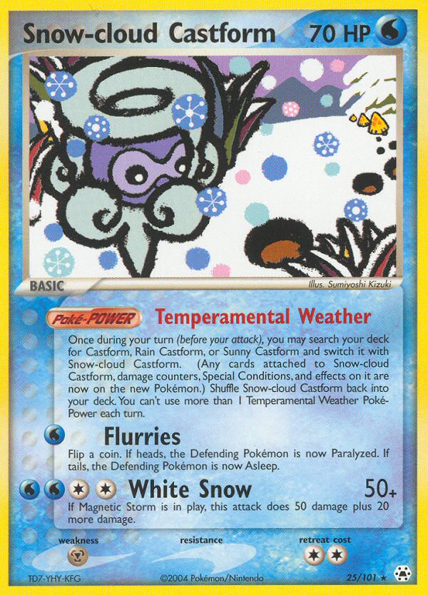 Snow-cloud Castform (25/101) [EX: Hidden Legends] | Gear Gaming Bentonville