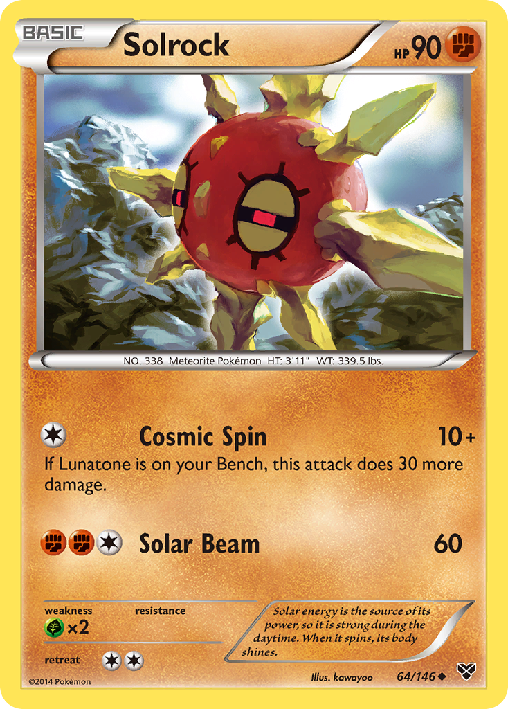 Solrock (64/146) [XY: Base Set] | Gear Gaming Bentonville