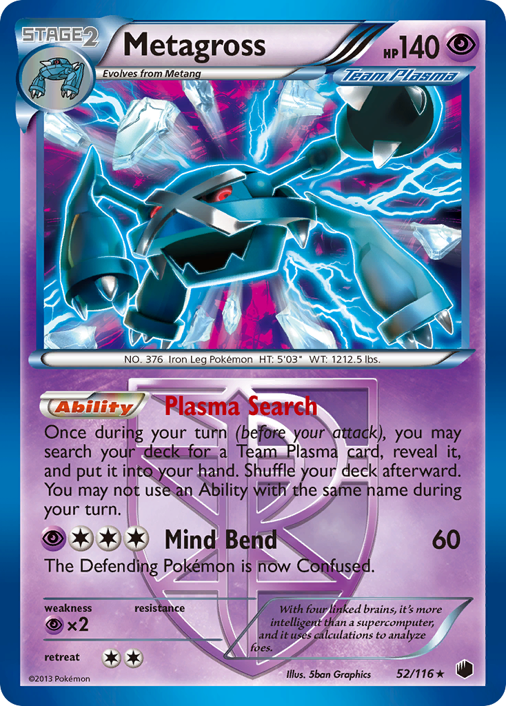 Metagross (52/116) [Black & White: Plasma Freeze] | Gear Gaming Bentonville