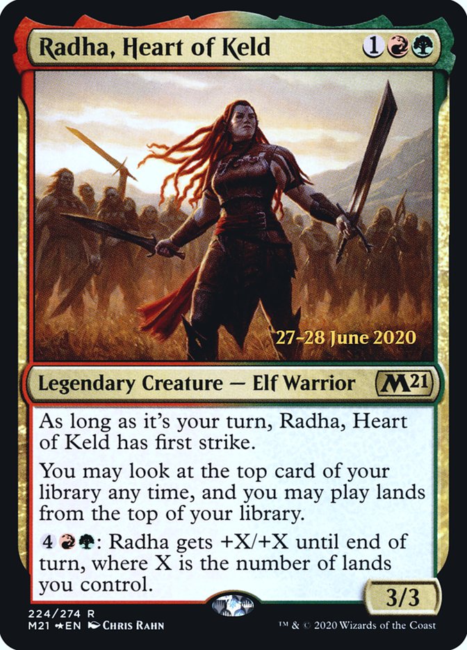 Radha, Heart of Keld  [Core Set 2021 Prerelease Promos] | Gear Gaming Bentonville