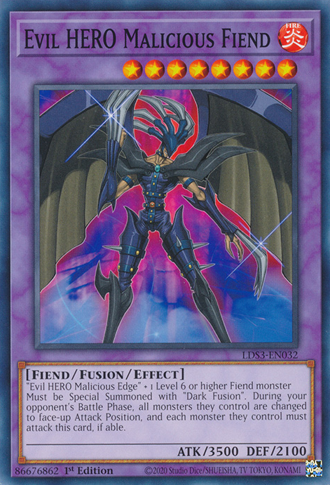 Evil HERO Malicious Fiend [LDS3-EN032] Common | Gear Gaming Bentonville