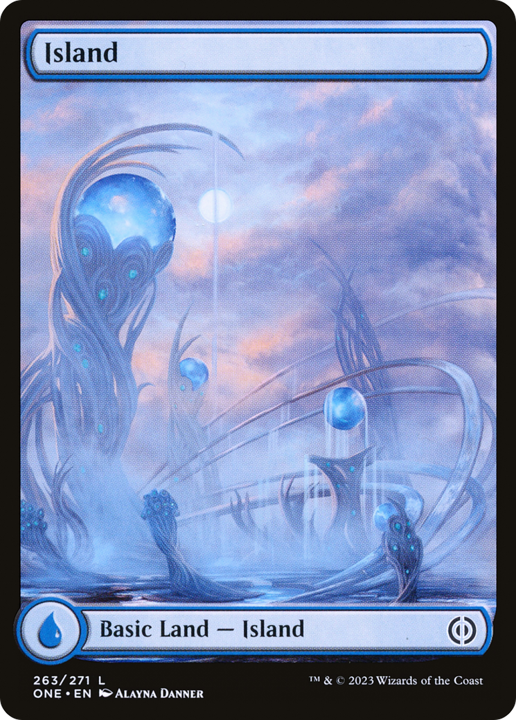 Island (263) (Full-Art) [Phyrexia: All Will Be One] | Gear Gaming Bentonville