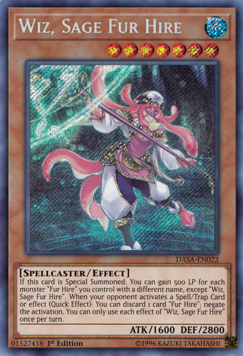 Wiz, Sage Fur Hire [DASA-EN022] Secret Rare | Gear Gaming Bentonville