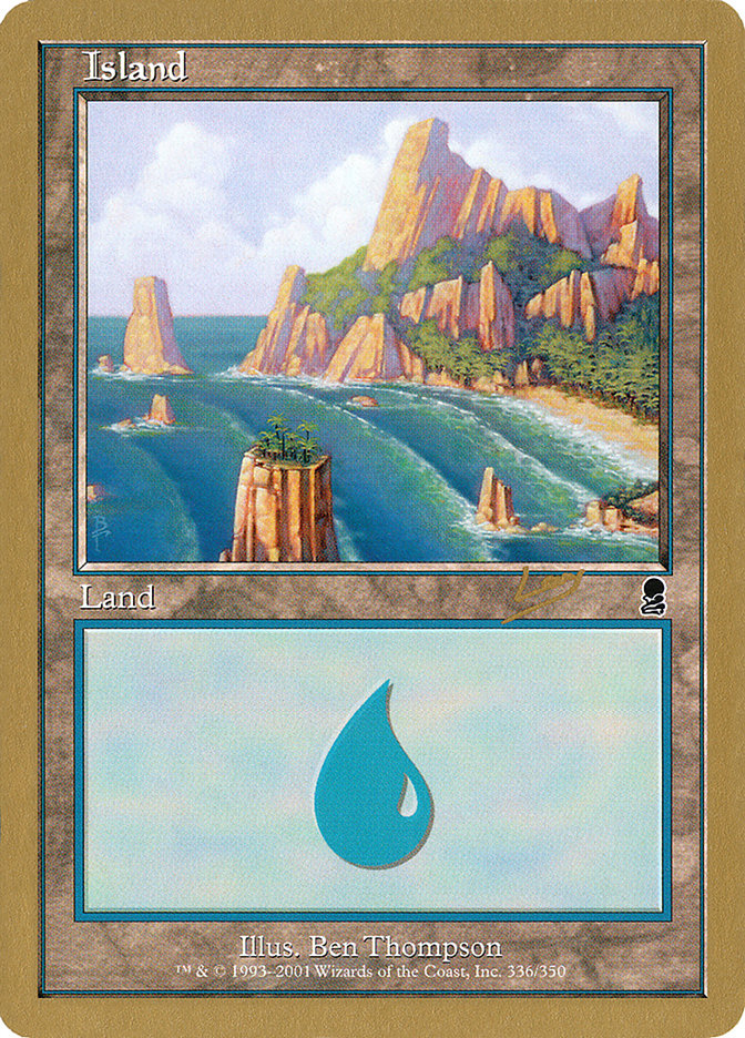 Island (rl336a) (Raphael Levy) [World Championship Decks 2002] | Gear Gaming Bentonville