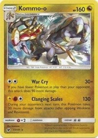 Kommo-o (77/111) (Cracked Ice Holo) (Theme Deck Exclusive) [Sun & Moon: Crimson Invasion] | Gear Gaming Bentonville