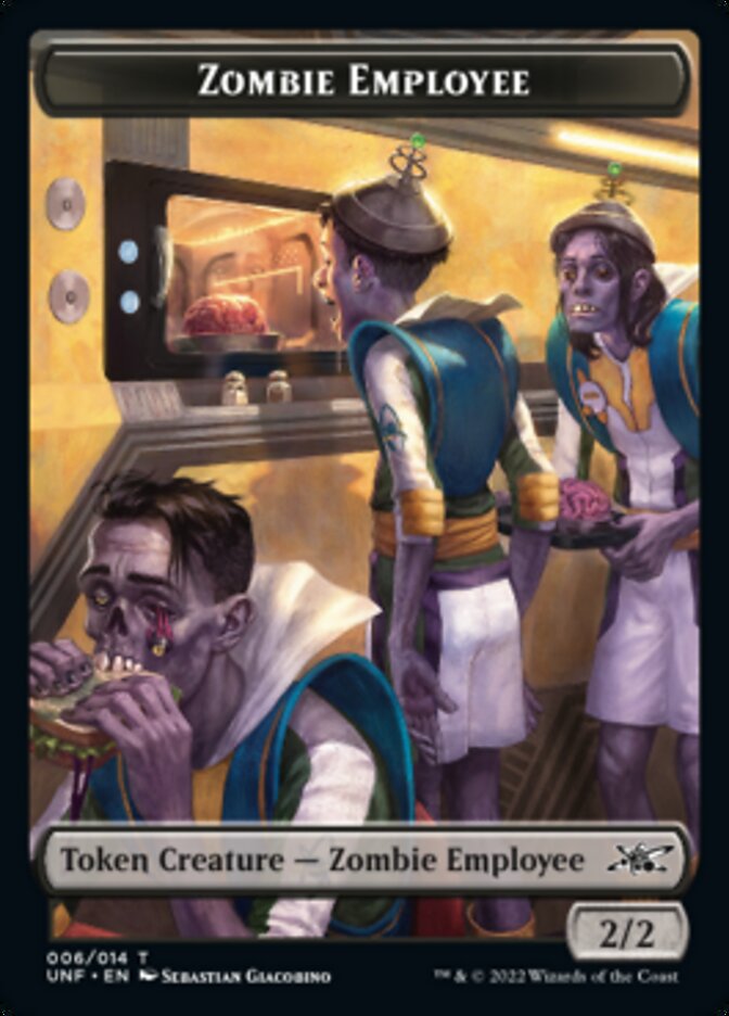 Zombie Employee Token [Unfinity Tokens] | Gear Gaming Bentonville