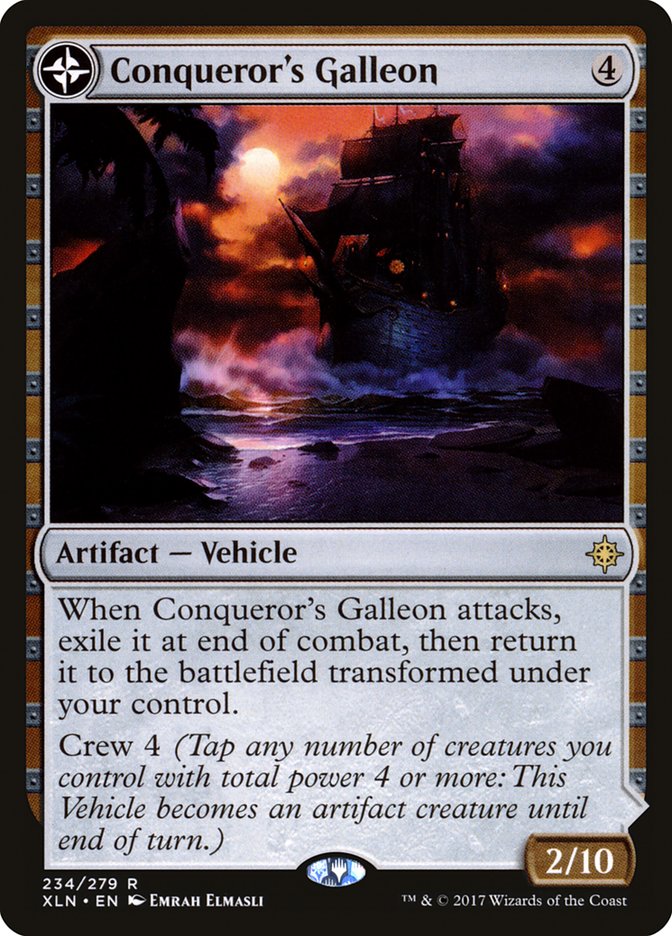 Conqueror's Galleon // Conqueror's Foothold [Ixalan] | Gear Gaming Bentonville