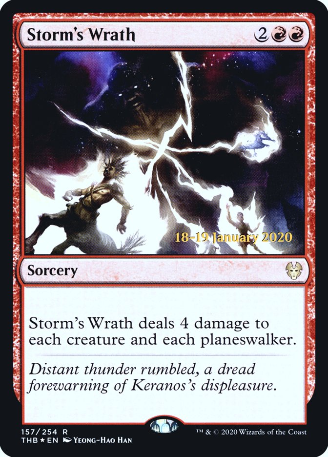 Storm's Wrath [Theros Beyond Death Prerelease Promos] | Gear Gaming Bentonville