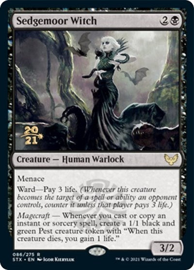 Sedgemoor Witch [Strixhaven: School of Mages Prerelease Promos] | Gear Gaming Bentonville