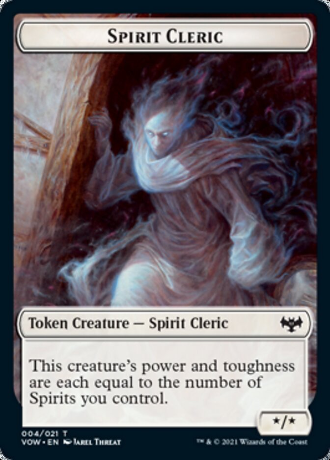 Spirit Cleric Token [Innistrad: Crimson Vow Tokens] | Gear Gaming Bentonville