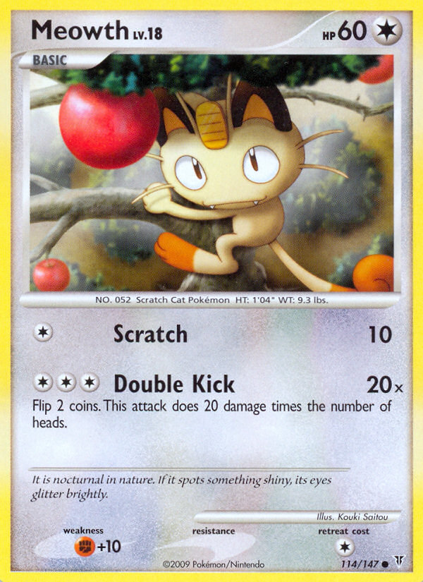 Meowth (114/147) [Platinum: Supreme Victors] | Gear Gaming Bentonville