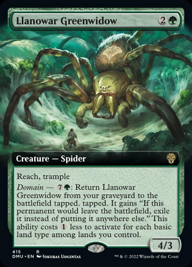 Llanowar Greenwidow (Extended Art) [Dominaria United] | Gear Gaming Bentonville