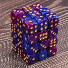 (purple+navy) 12mm D6 block of 36 dice | Gear Gaming Bentonville