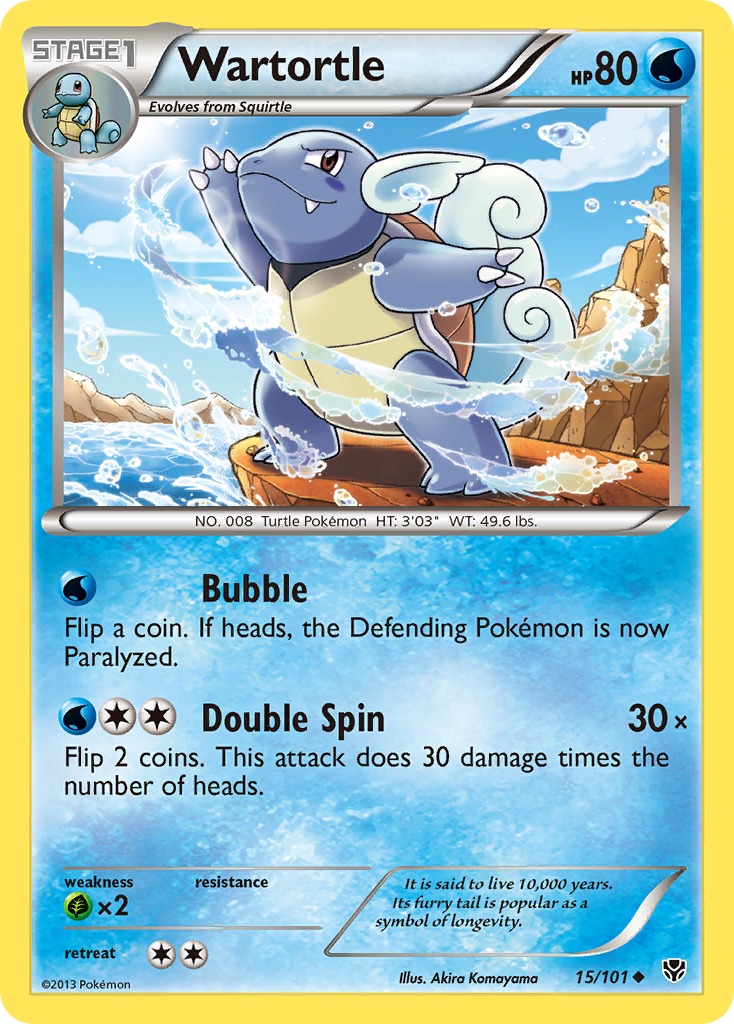 Wartortle (15/101) [Black & White: Plasma Blast] | Gear Gaming Bentonville