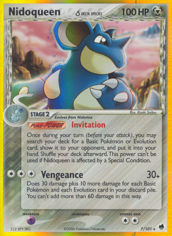 Nidoqueen (7/101) (Delta Species) [EX: Dragon Frontiers] | Gear Gaming Bentonville