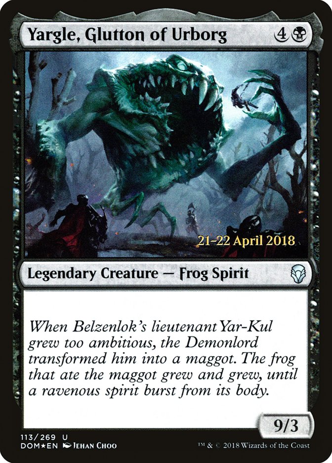 Yargle, Glutton of Urborg  [Dominaria Prerelease Promos] | Gear Gaming Bentonville