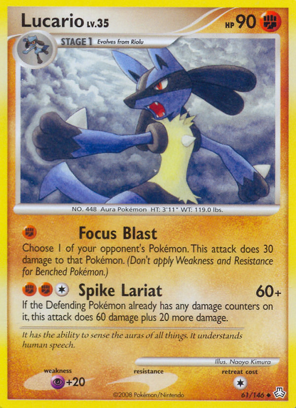 Lucario (61/146) [Diamond & Pearl: Legends Awakened] | Gear Gaming Bentonville