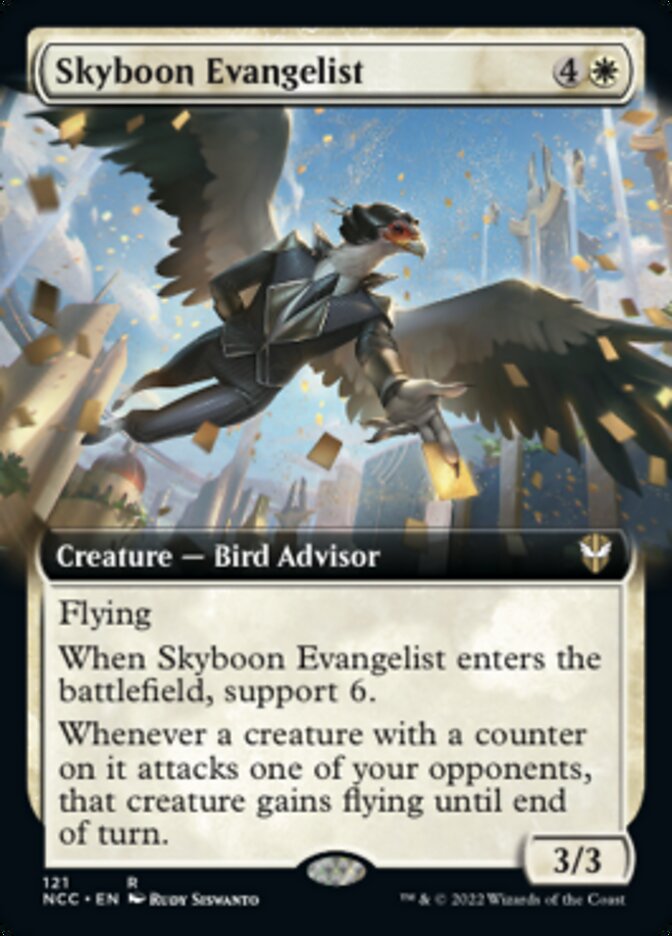 Skyboon Evangelist (Extended Art) [Streets of New Capenna Commander] | Gear Gaming Bentonville