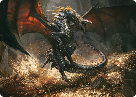 Cavern-Hoard Dragon Art Card [The Lord of the Rings: Tales of Middle-earth Art Series] | Gear Gaming Bentonville