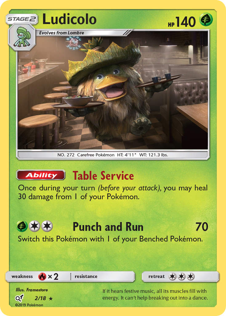 Ludicolo (2/18) [Sun & Moon: Detective Pikachu] | Gear Gaming Bentonville