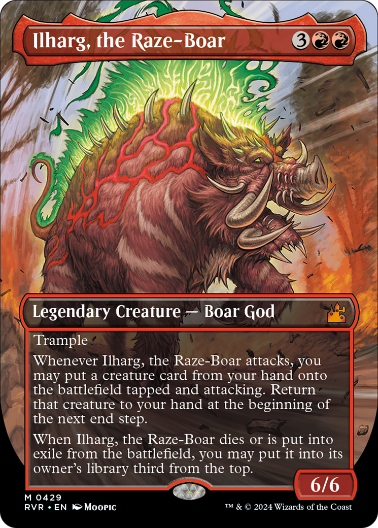 Ilharg, the Raze-Boar (Anime Borderless) [Ravnica Remastered] | Gear Gaming Bentonville