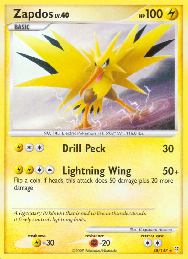 Zapdos (48/147) [Platinum: Supreme Victors] | Gear Gaming Bentonville