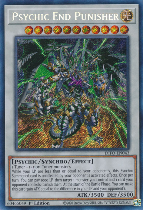 Psychic End Punisher [DIFO-EN043] Secret Rare | Gear Gaming Bentonville