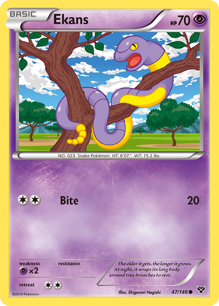 Ekans (47/146) [XY: Base Set] | Gear Gaming Bentonville