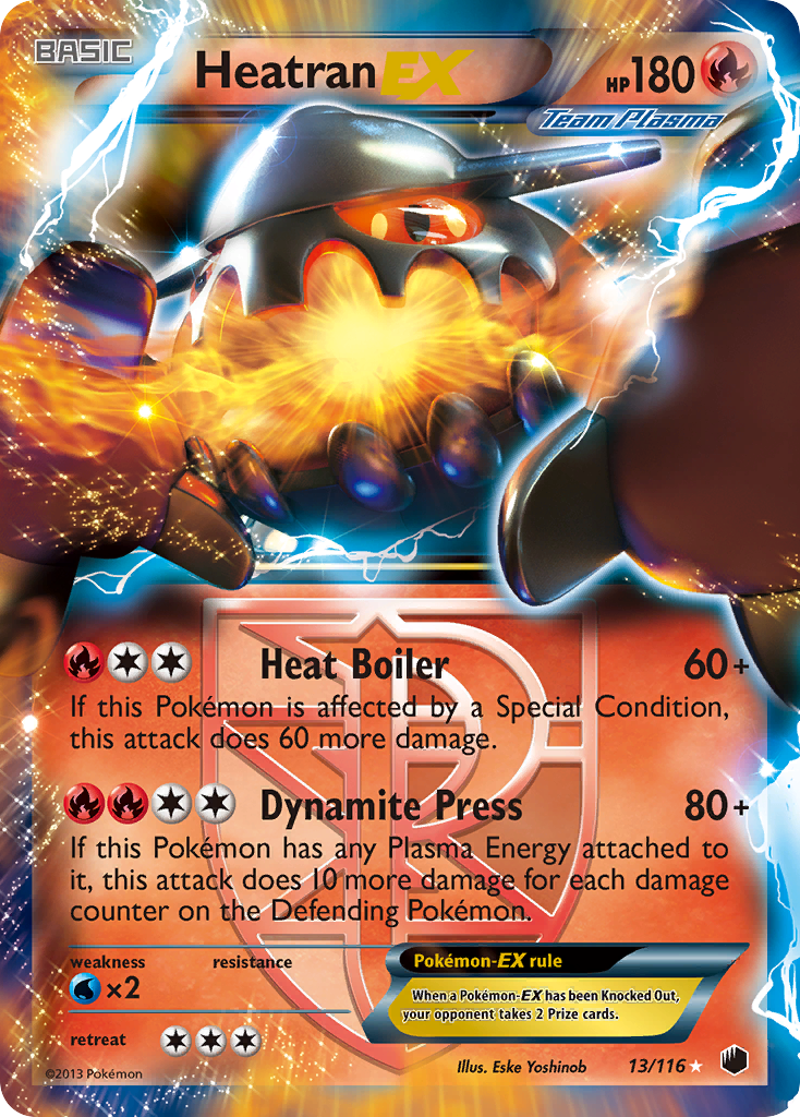 Heatran EX (13/116) [Black & White: Plasma Freeze] | Gear Gaming Bentonville