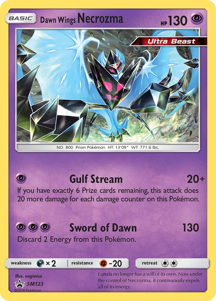 Dawn Wings Necrozma (SM123) [Sun & Moon: Black Star Promos] | Gear Gaming Bentonville