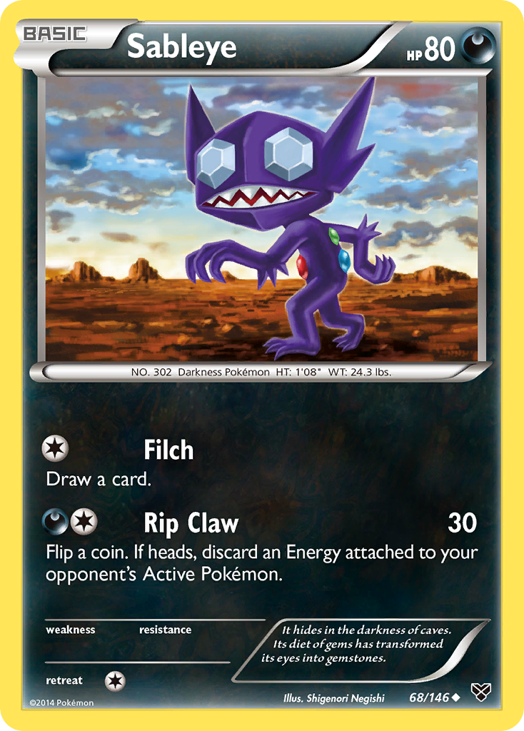 Sableye (68/146) [XY: Base Set] | Gear Gaming Bentonville