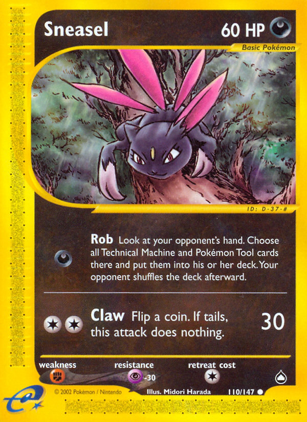 Sneasel (110/147) [Aquapolis] | Gear Gaming Bentonville