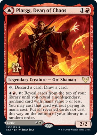 Plargg, Dean of Chaos // Augusta, Dean of Order [Strixhaven: School of Mages Prerelease Promos] | Gear Gaming Bentonville