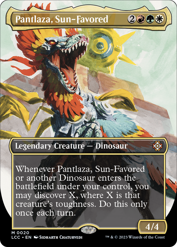 Pantlaza, Sun-Favored (Borderless) [The Lost Caverns of Ixalan Commander] | Gear Gaming Bentonville