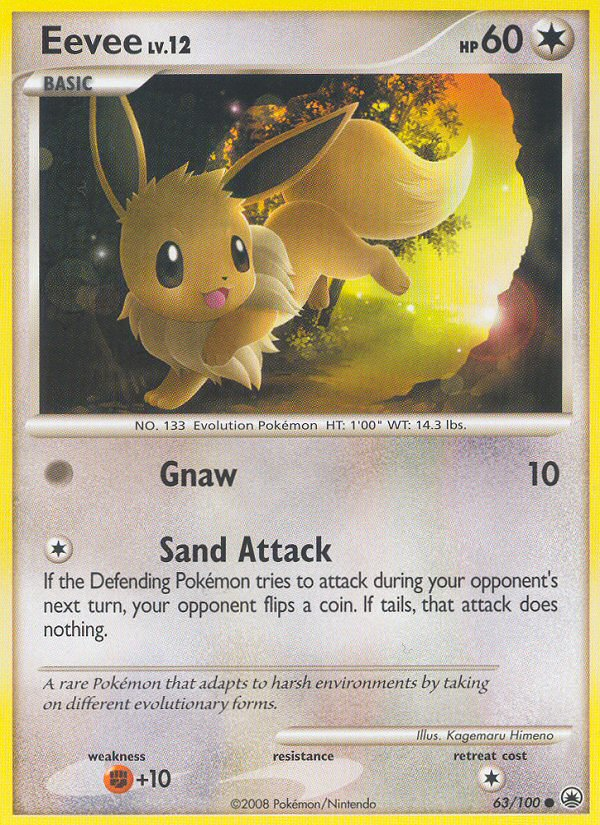 Eevee (63/100) [Diamond & Pearl: Majestic Dawn] | Gear Gaming Bentonville