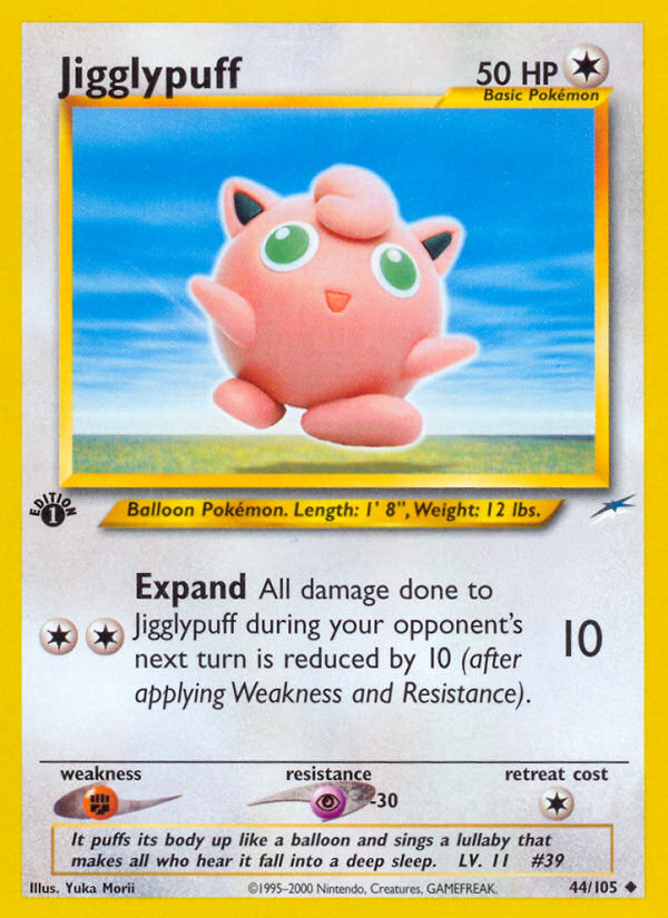 Jigglypuff (44/105) [Neo Destiny 1st Edition] | Gear Gaming Bentonville