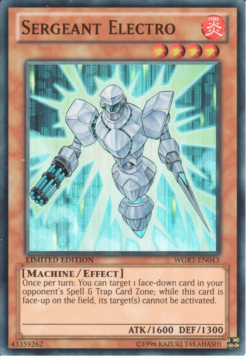 Sergeant Electro [WGRT-EN043] Super Rare | Gear Gaming Bentonville