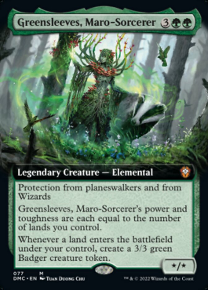 Greensleeves, Maro-Sorcerer (Extended Art) [Dominaria United Commander] | Gear Gaming Bentonville