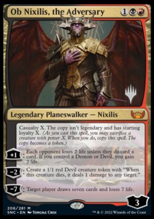 Ob Nixilis, the Adversary (Promo Pack) [Streets of New Capenna Promos] | Gear Gaming Bentonville