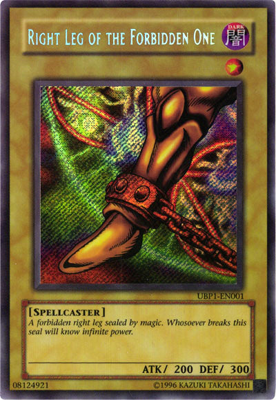 Right Leg of the Forbidden One [UBP1-EN001] Secret Rare | Gear Gaming Bentonville