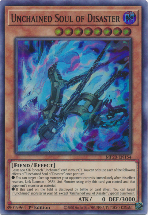 Unchained Soul of Disaster [MP20-EN154] Super Rare | Gear Gaming Bentonville