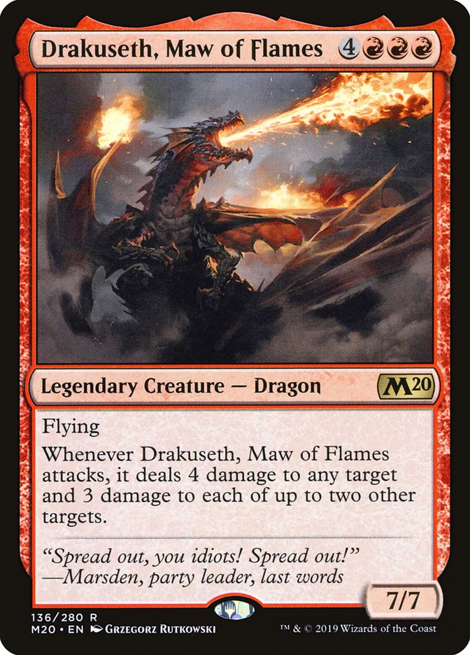 Drakuseth, Maw of Flames [Core Set 2020] | Gear Gaming Bentonville