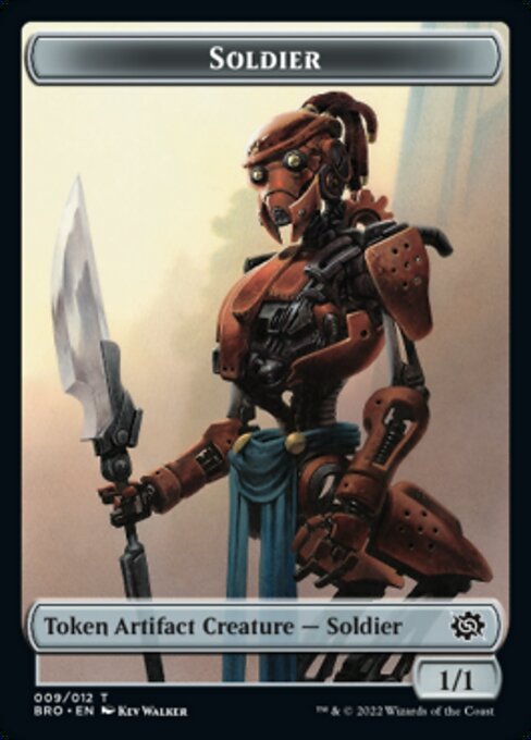 Powerstone // Soldier (009) Double-Sided Token [The Brothers' War Tokens] | Gear Gaming Bentonville