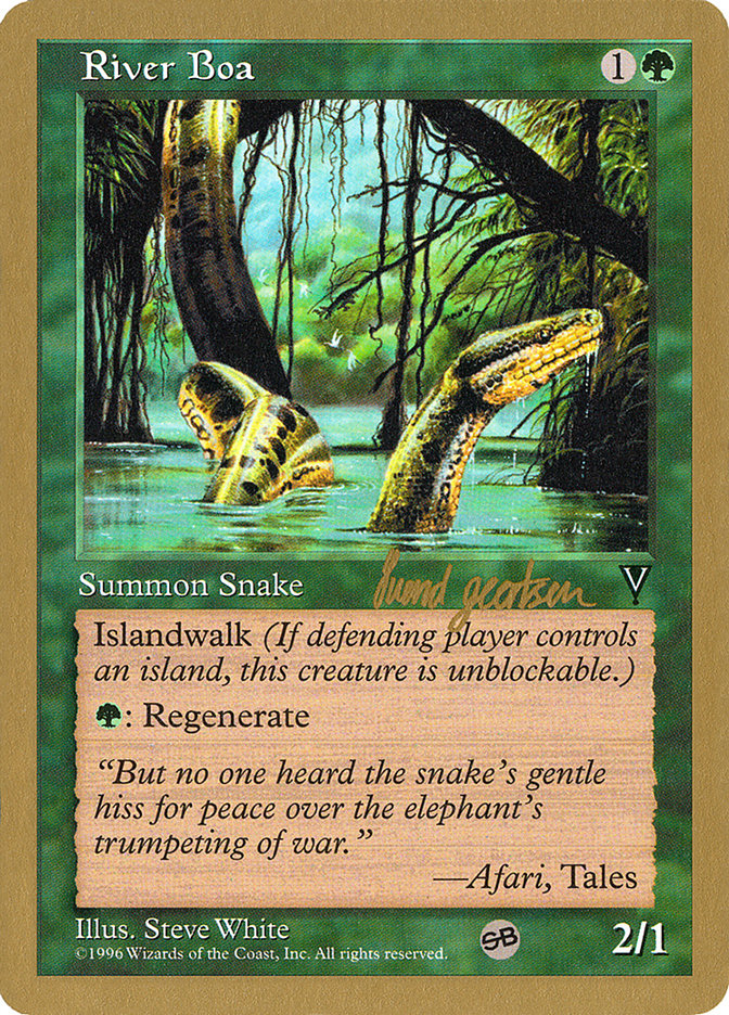 River Boa (Svend Geertsen) (SB) [World Championship Decks 1997] | Gear Gaming Bentonville