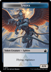 Saproling // Sphinx Double-Sided Token [Ravnica Remastered Tokens] | Gear Gaming Bentonville