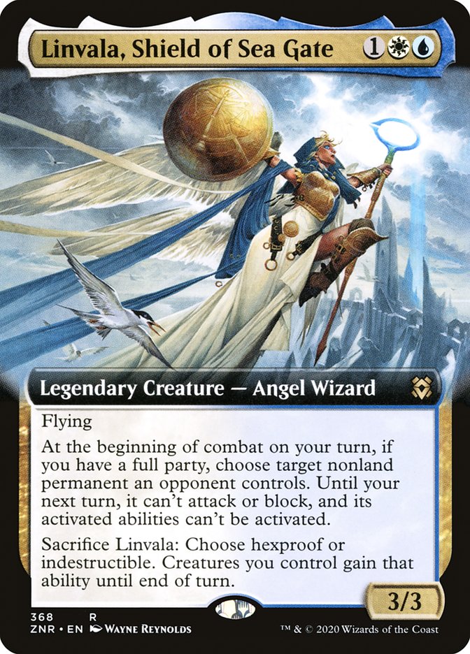 Linvala, Shield of Sea Gate (Extended Art) [Zendikar Rising] | Gear Gaming Bentonville