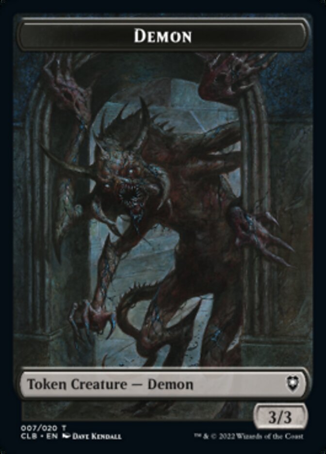 Treasure // Demon Double-sided Token [Commander Legends: Battle for Baldur's Gate Tokens] | Gear Gaming Bentonville