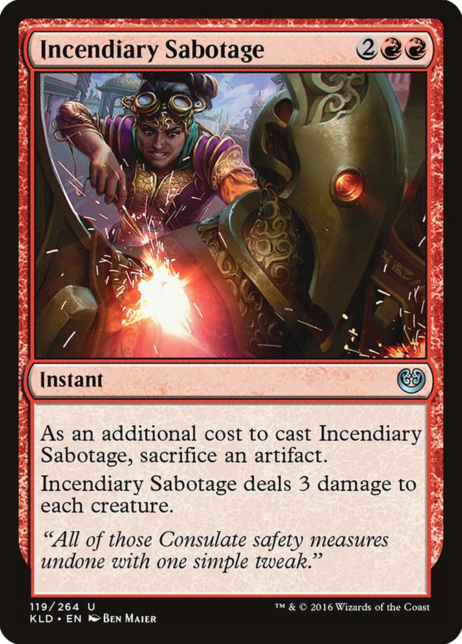 Incendiary Sabotage [Kaladesh] | Gear Gaming Bentonville